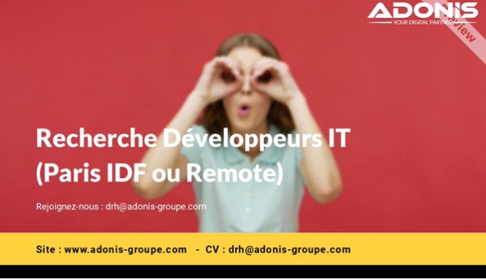 Recrute Développeurs (Python, Java, Javascript, Php, Dotnet)